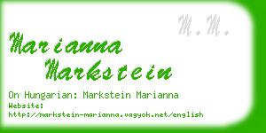 marianna markstein business card